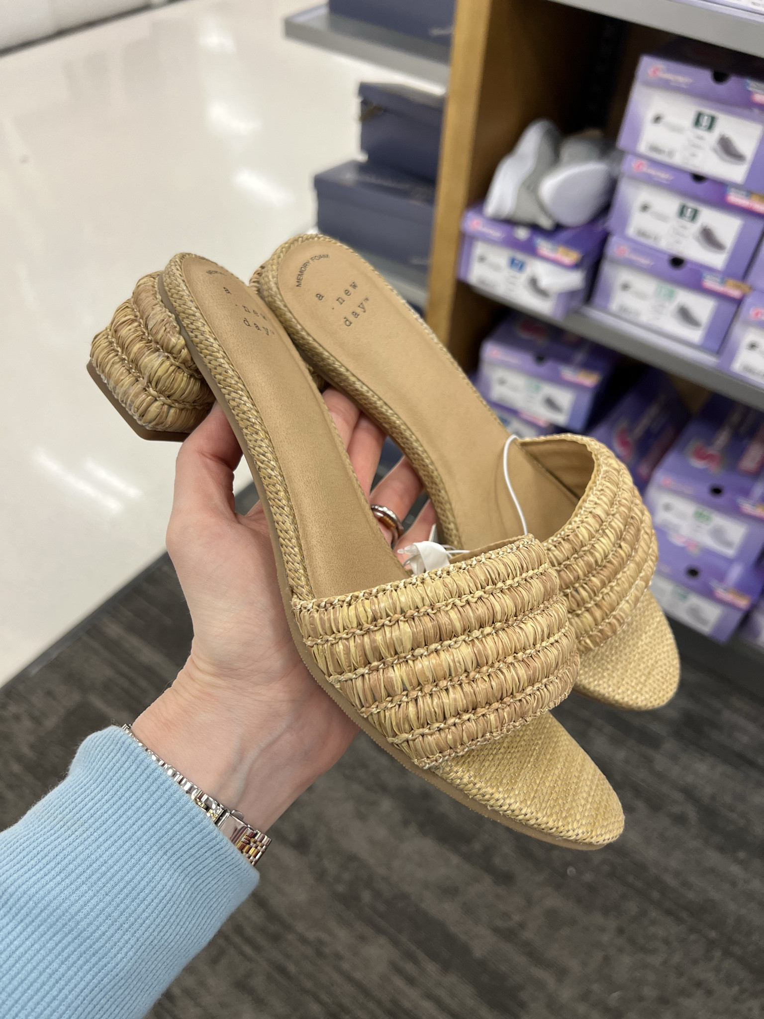 Such pretty sandals for spring and summer! Easy to walk in. #targetstyle 