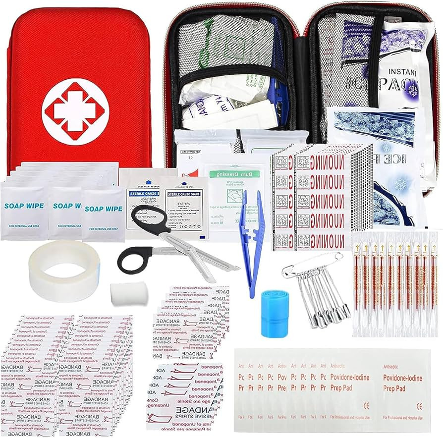 Car First Aid Kits 275Pcs Survival Gear Home Travel Size Small Emergency Kit Tactical Hiking EVA ... | Amazon (US)
