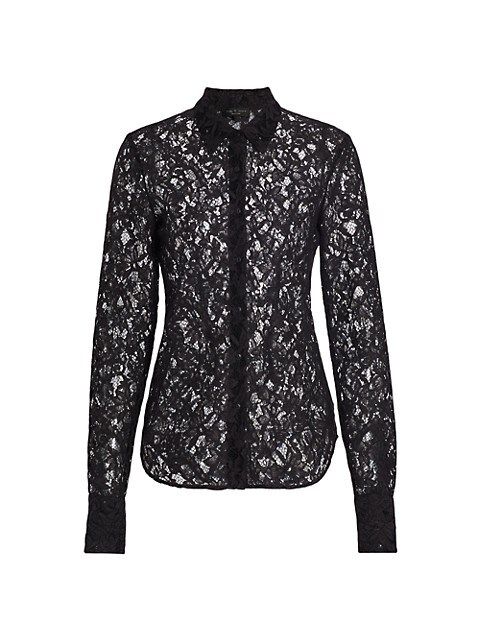 rag & bone Yvette Lace Button-Down Shirt | Saks Fifth Avenue