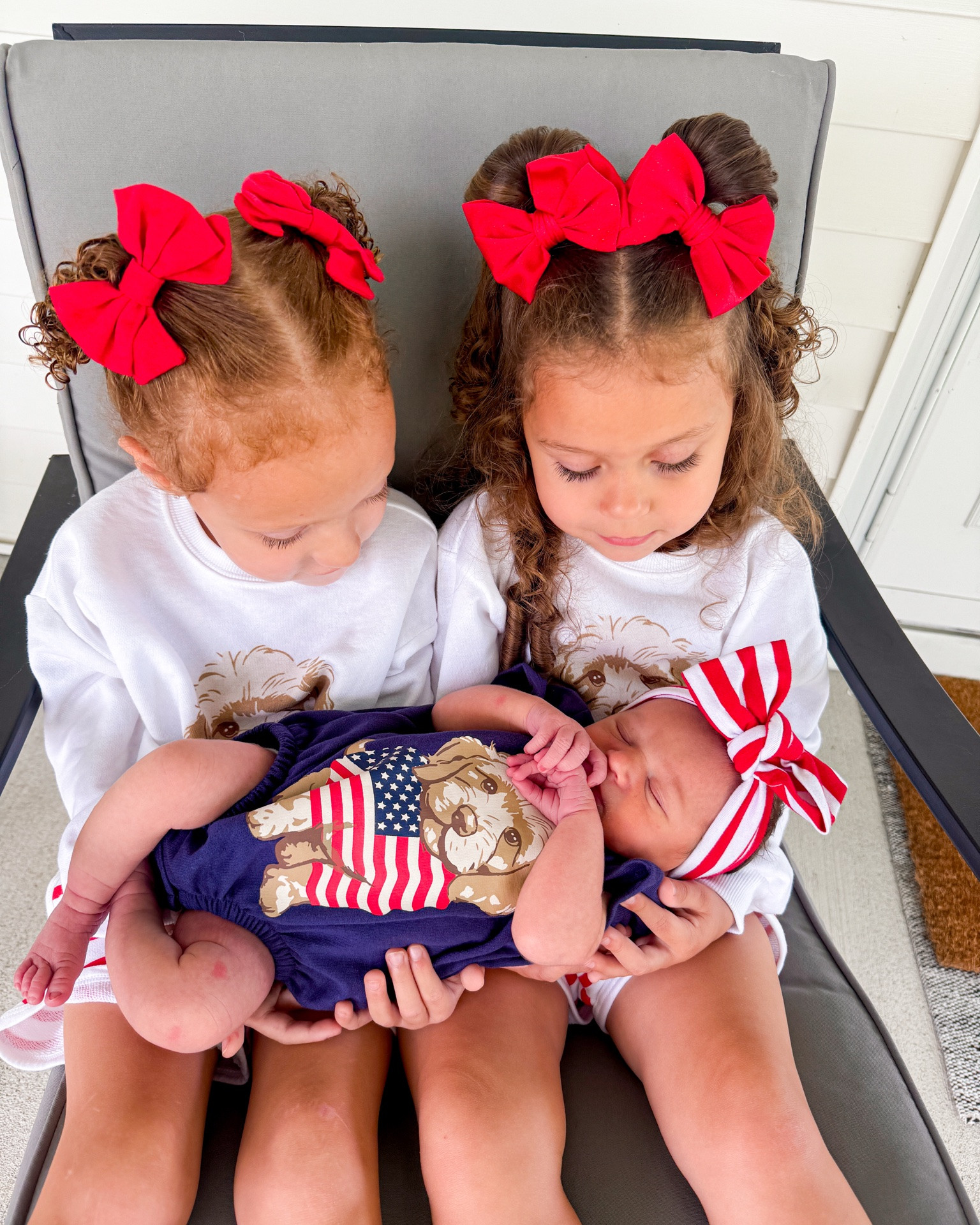 The first matching outfit trio of many to come 🇺🇸 🐶

#LTKBaby #LTKKids #LTKootd