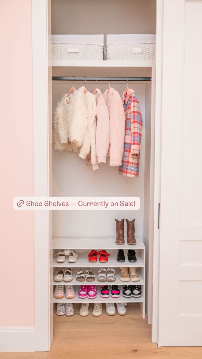 These Container Store shoe shelves are perfect for a child’s closet!

#LTKKids #LTKFindsUnder50 #LTKHome