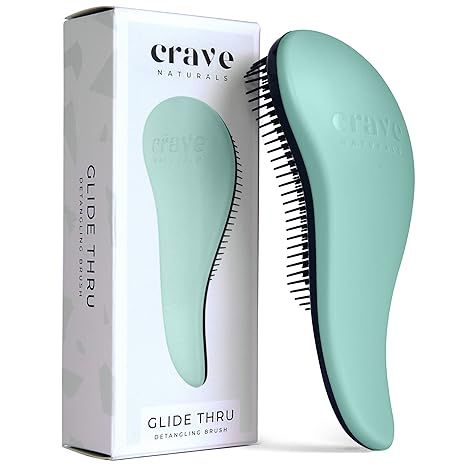 Crave Naturals Glide Thru Detangling Brush for Adults & Kids Hair - Detangler Brush for Natural, ... | Amazon (US)