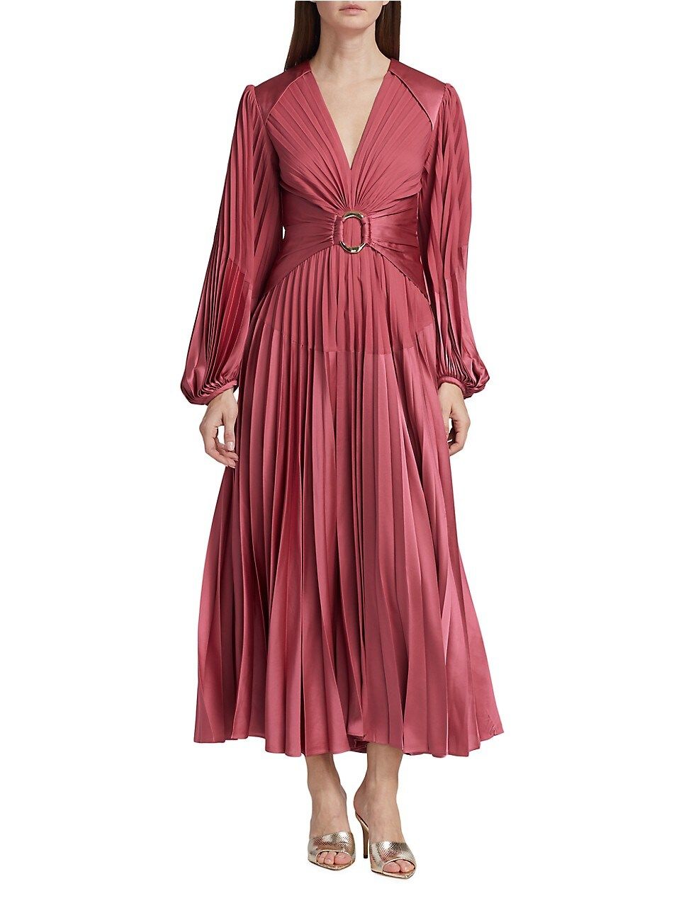 Oakfield Pleated Midi Dress | Saks Fifth Avenue