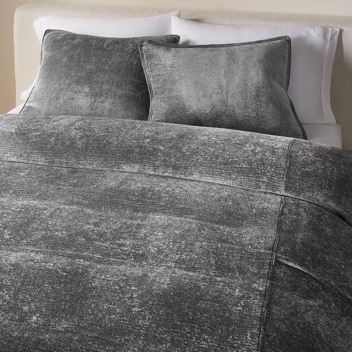 Striated Chenille Duvet Cover | West Elm (US)