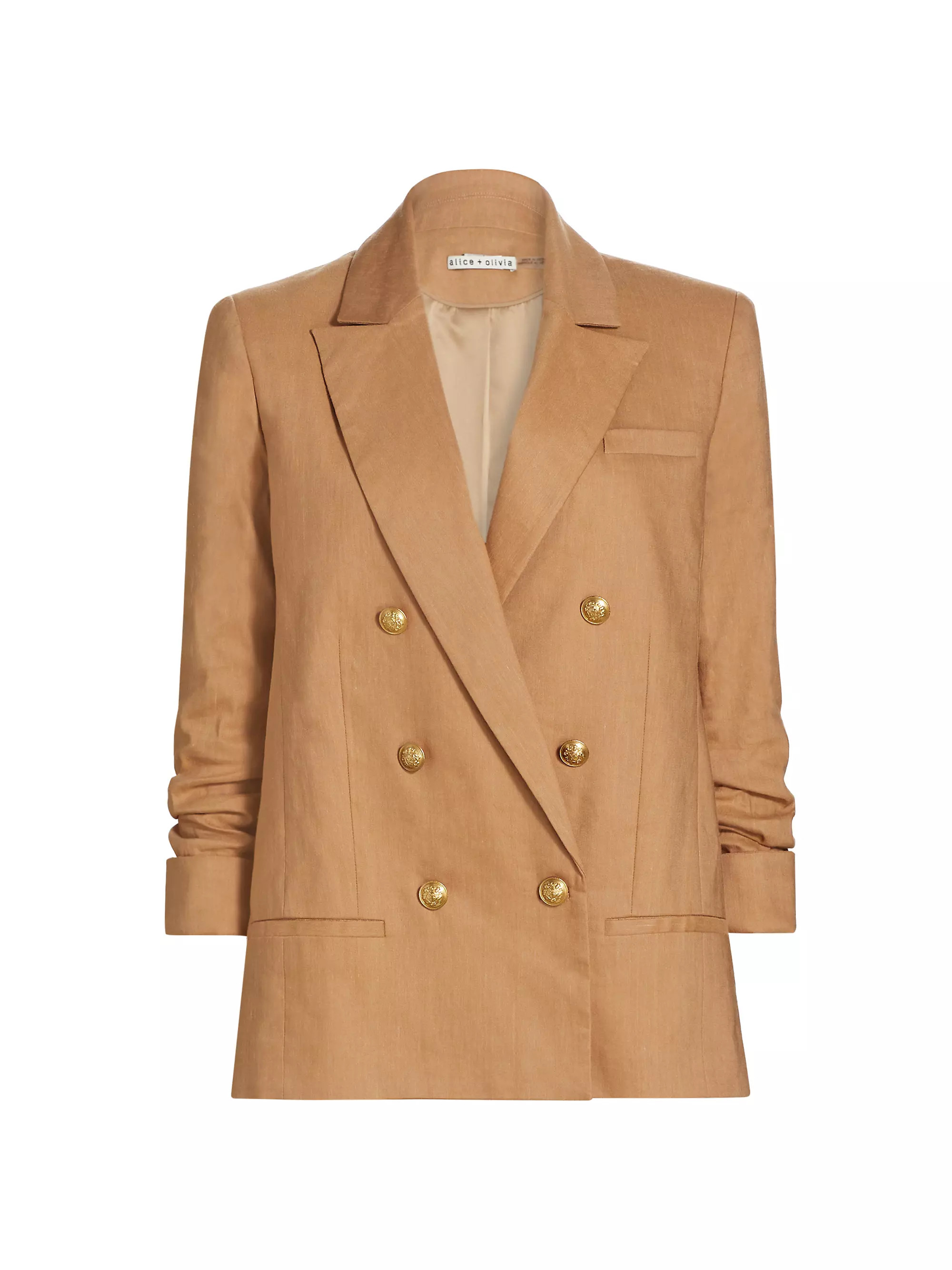 Anthony Linen-Blend Double-Breasted Blazer | Saks Fifth Avenue
