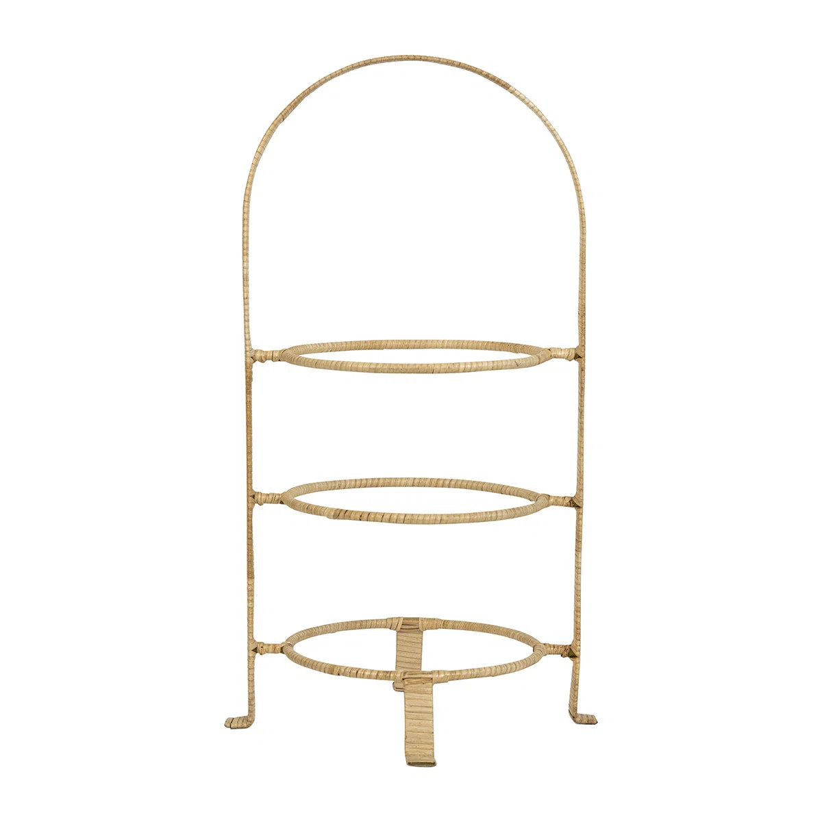 Provence Rattan Triple Tiered Server - Whitewash/Natural | Perigold