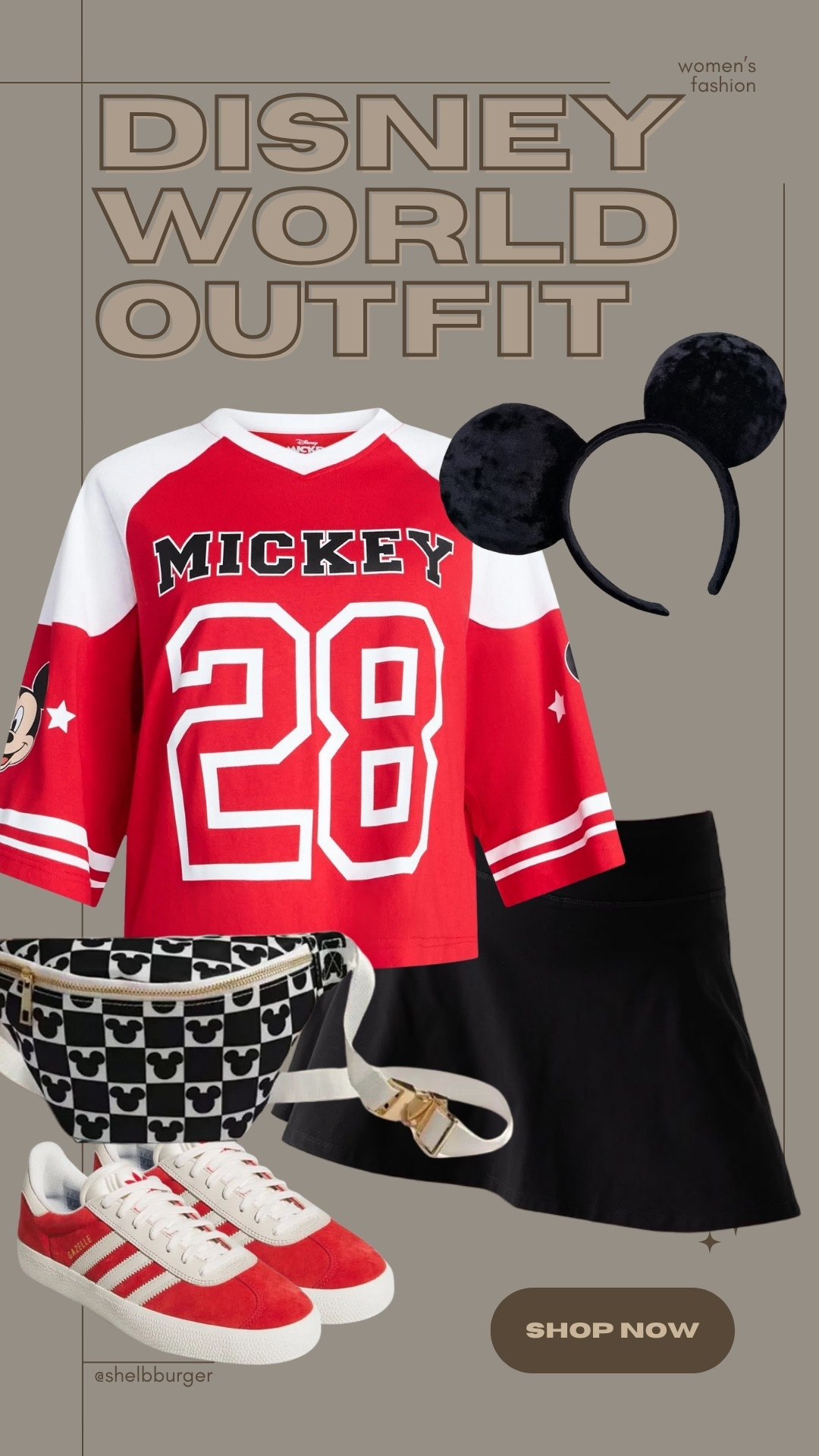 Women’s sporty Mickey Mouse jersey outfit for Disney World vacation trip

#LTKTravel