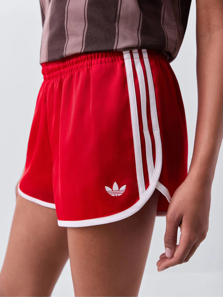 Buy adidas originals Red 3 Stripes Sprinter Shorts from Next USA | Next US