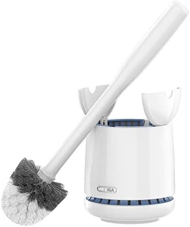 MR.SIGA Toilet Bowl Brush and Holder, Premium Quality, with Solid Handle and Durable Bristles for... | Amazon (US)