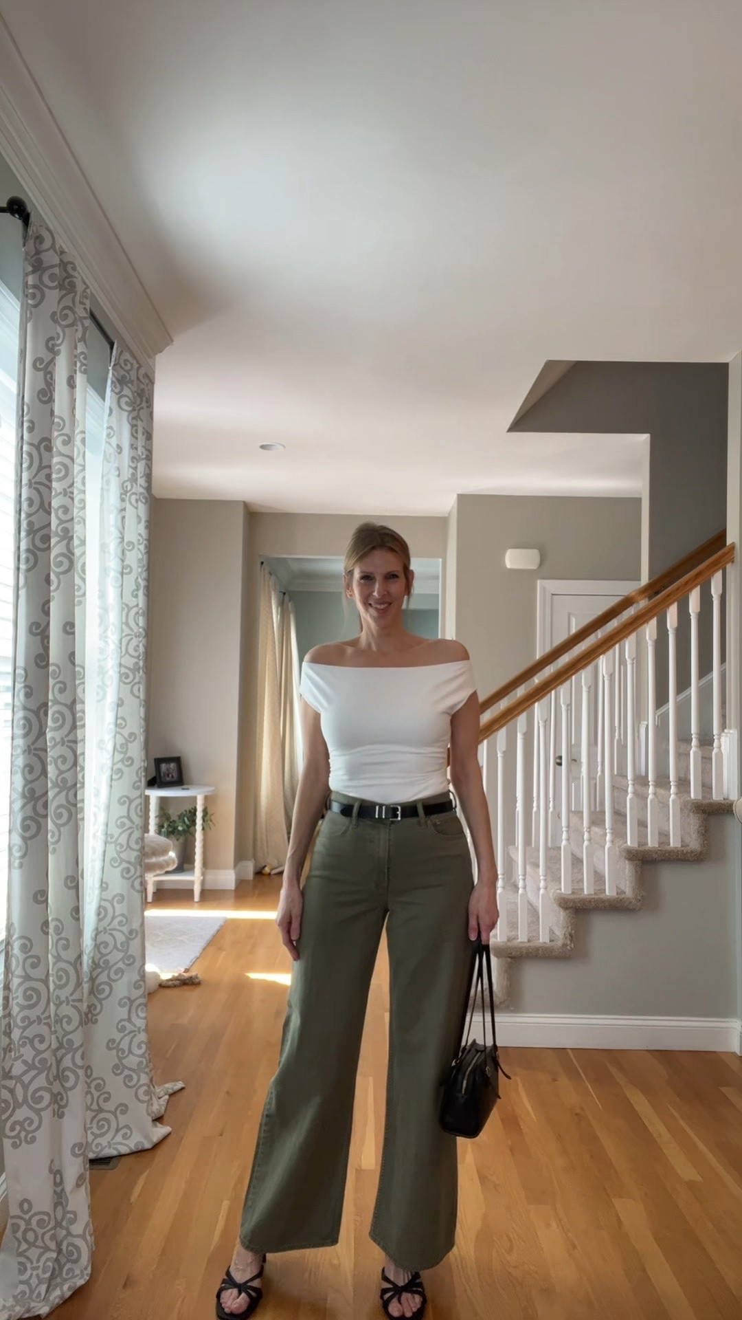 High rise wide leg denim in olive + a gingham vest from Abercrombie 🤍
two simple outfit ideas. 

#LTKSeasonal #LTKOver40