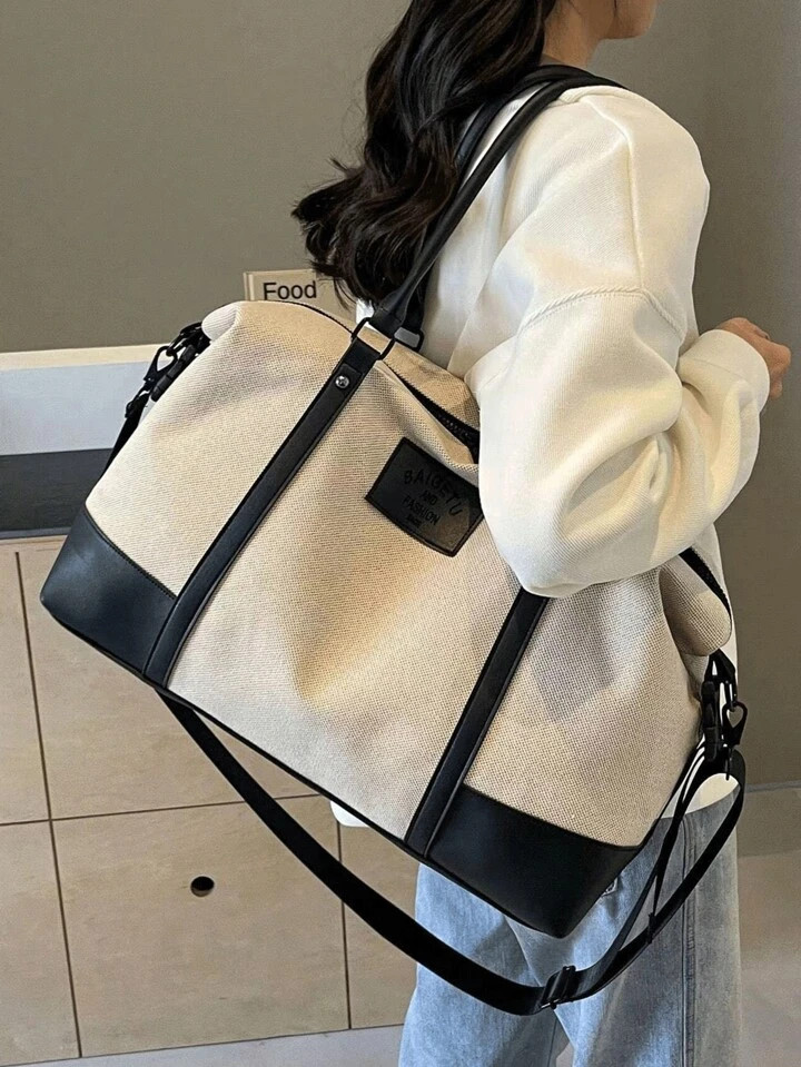 TrendsIn 2024, The New Fashion Classic Joker Solid Color Pu Waterproof Fabric Was Designed With C... | SHEIN