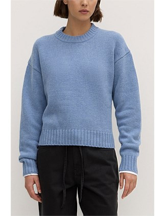 Beau Merino Knit Sora Marle | David Jones (Australia & New Zealand)