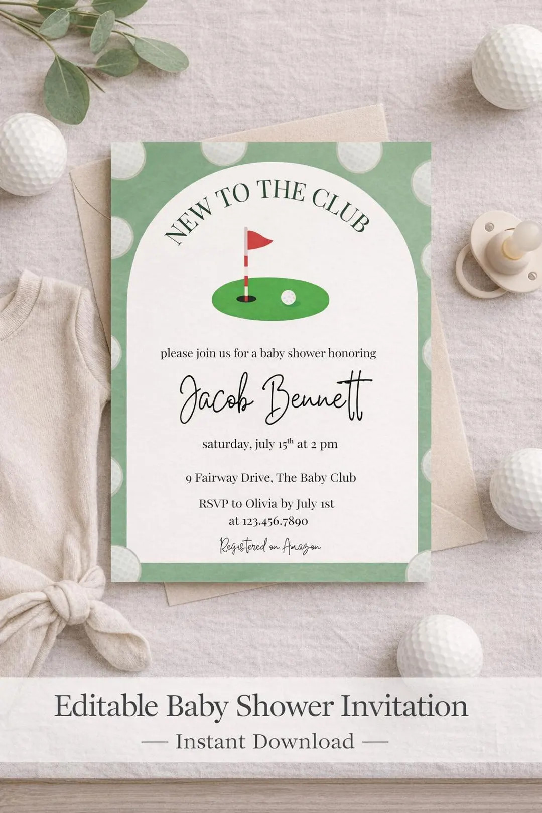 New to the Club Baby Shower Invitation Template | Editable Canva Invite | Gender Neutral - Etsy | Etsy (US)
