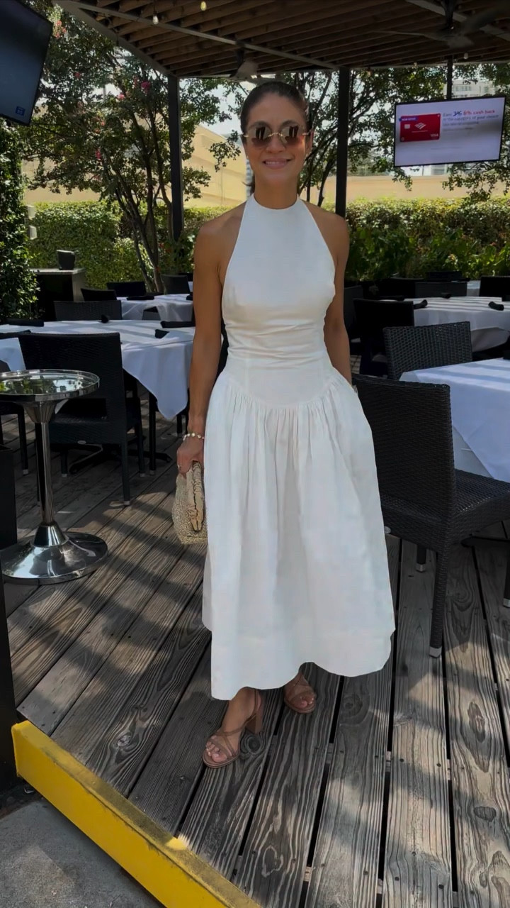 Don’t trust the label. Trust the hemline ✨Petite add-on if you actually want a true midi:

▫️Try petite sizing first.
Petite cuts adjust more than just the hem. They reposition the waist and rebalance proportions.

▫️If you alter, hem strategically.
Don’t just shorten it. Aim for just below the knee or the narrowest part of your calf. Never the widest.

▫️Check the model’s height.
If it hits mid calf on someone 5’10”, it will likely hit tea length on you.

▫️Consider the silhouette.
Full skirts drop visually longer than slim columns. Volume changes where the eye lands.

▫️Backup plan if it runs long:
Define the waist. Go tonal with your shoe. Add lift at the foot.

Midi isn’t the problem. Placement is.

Save this for your next dress try-on. 

Comment “link” and I’ll direct message you the outfit 🔗

#petitepowermove #petitefriendly #petitestyle #petitefashion #midi

#LTKspring #LTKootd #LTKPetite