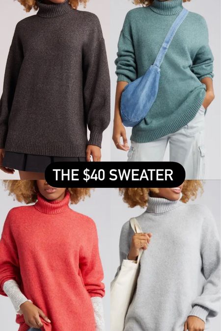 The $40 oversized turtleneck sweater - on sale 

#LTKCyberWeek #LTKGiftGuide #LTKsalealert