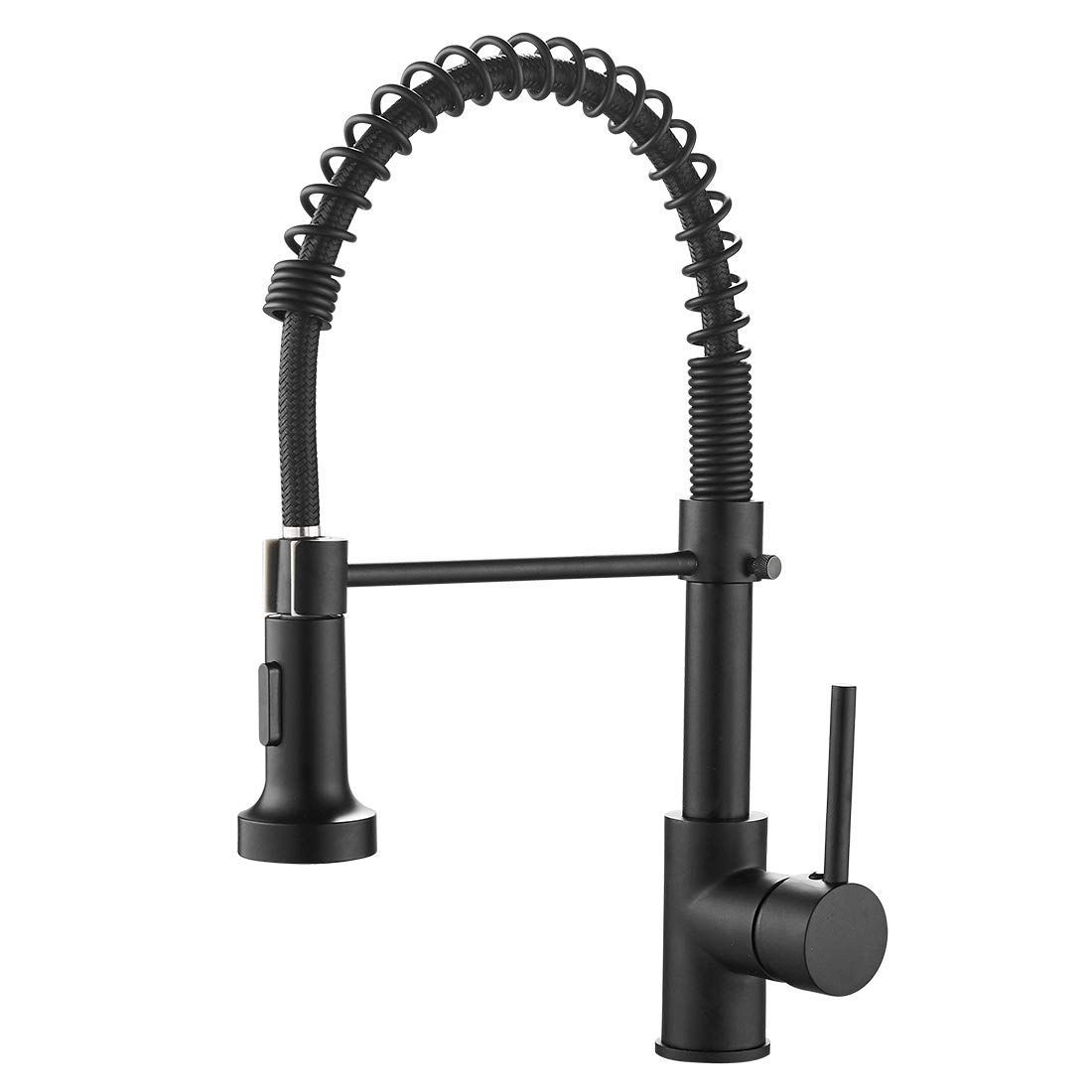 OWOFAN Kitchen Faucets Commercial Solid Brass Single Handle Single Lever Pull Down Sprayer Spring... | Amazon (US)