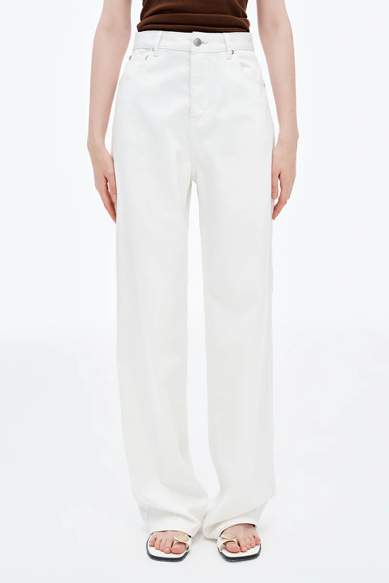 SELFWHO Lyocell blend white jeans | SELFWHO
