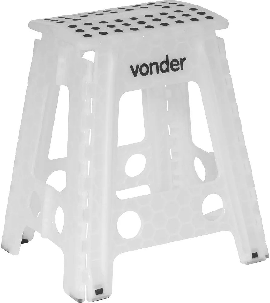 Vonder Banqueta Plástica Dobrável Branca Altura 450 Mm | Amazon (BR)