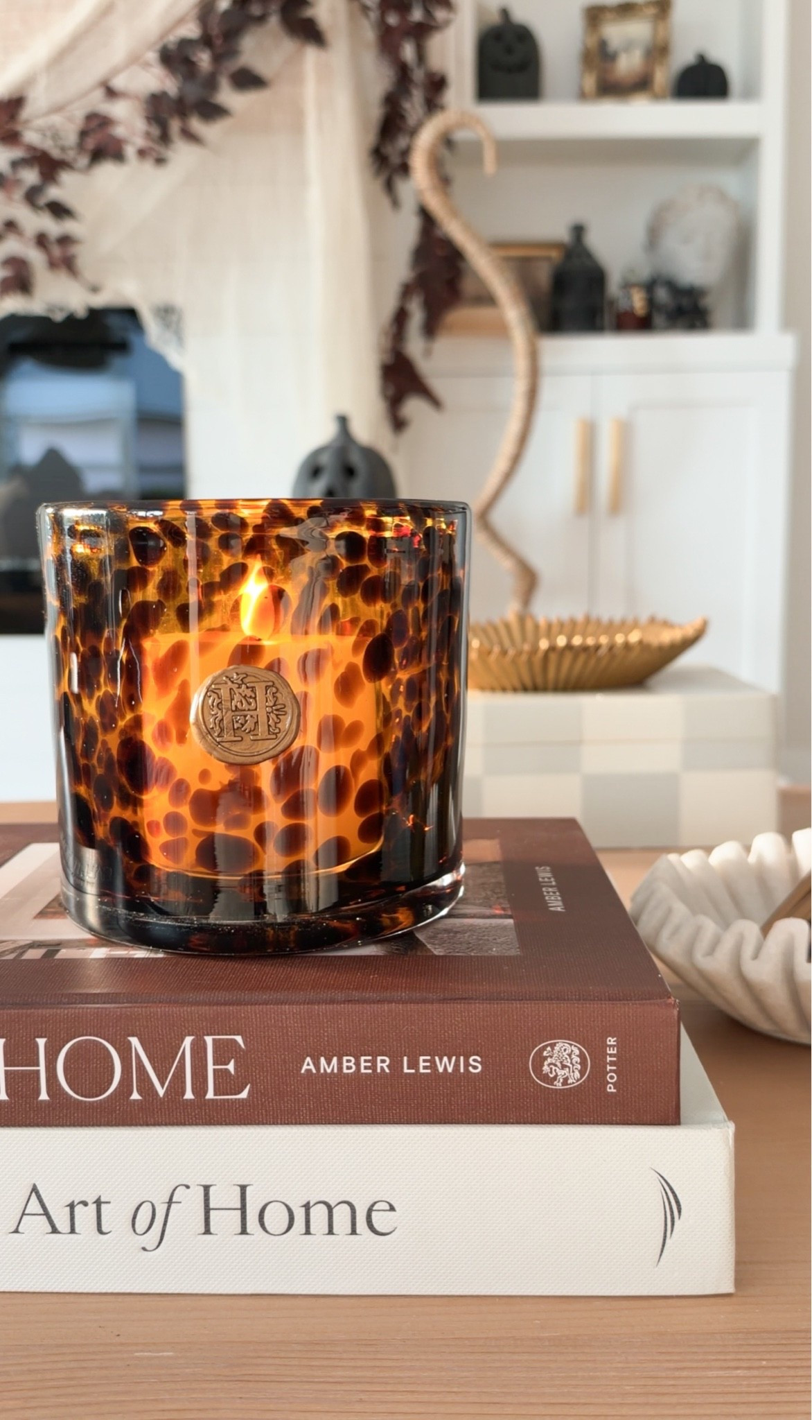Transform your space with this chic tortoiseshell candle holder. It’s perfect for holidays and weddings! Personalize it with your Initial as a wax seal. So fabulous!

#LTKmomlife #LTKHome #LTKSeasonal