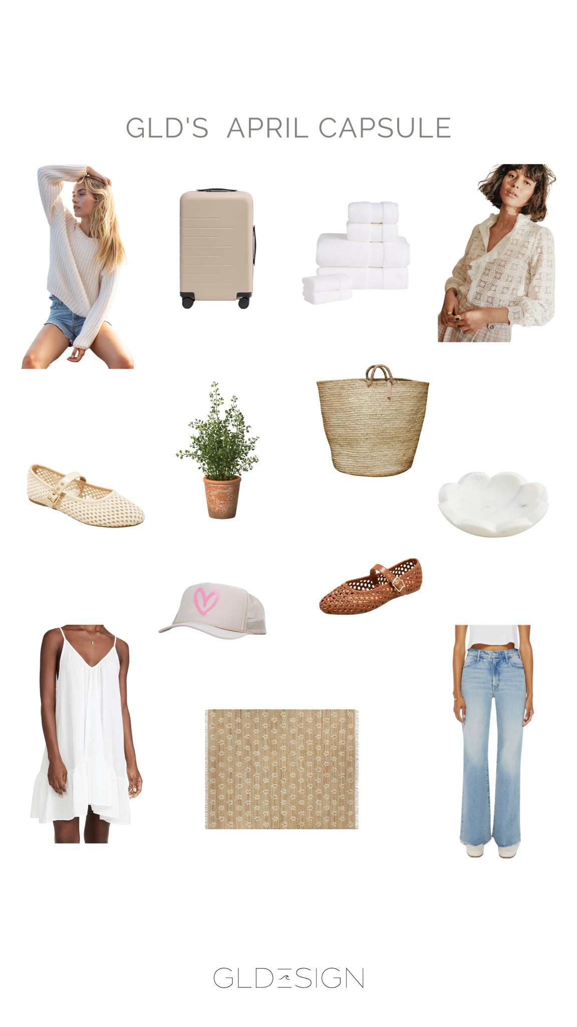 GLDESIGN April Capsule 
#GLDESIGN #LTKspringoutfits #LTKbestsellers #LTKrugs #LTKdecor

#LTKShoeCrush #LTKStyleTip #LTKHome