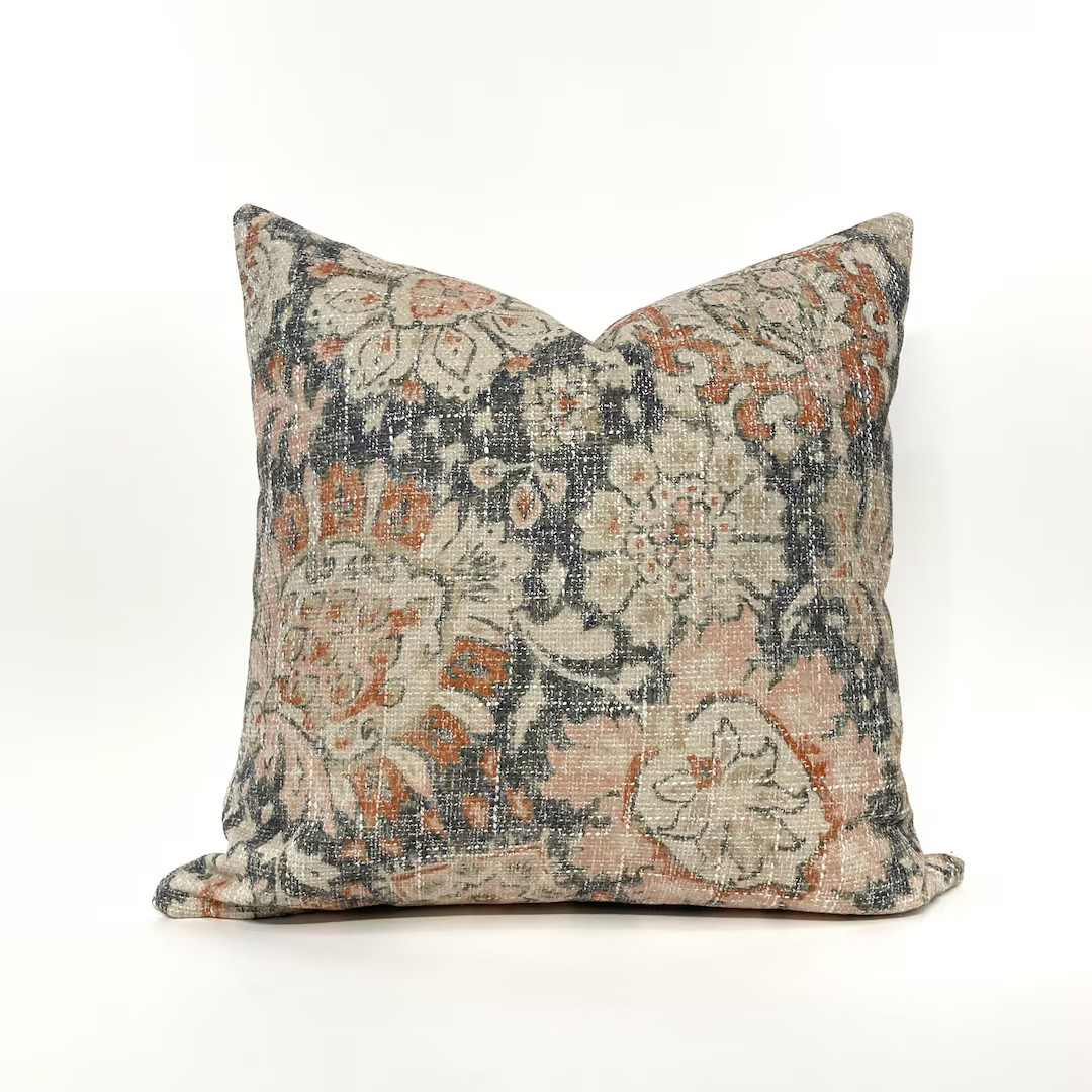 Terra Cotta Medallion Pillow Cover - Etsy | Etsy (US)