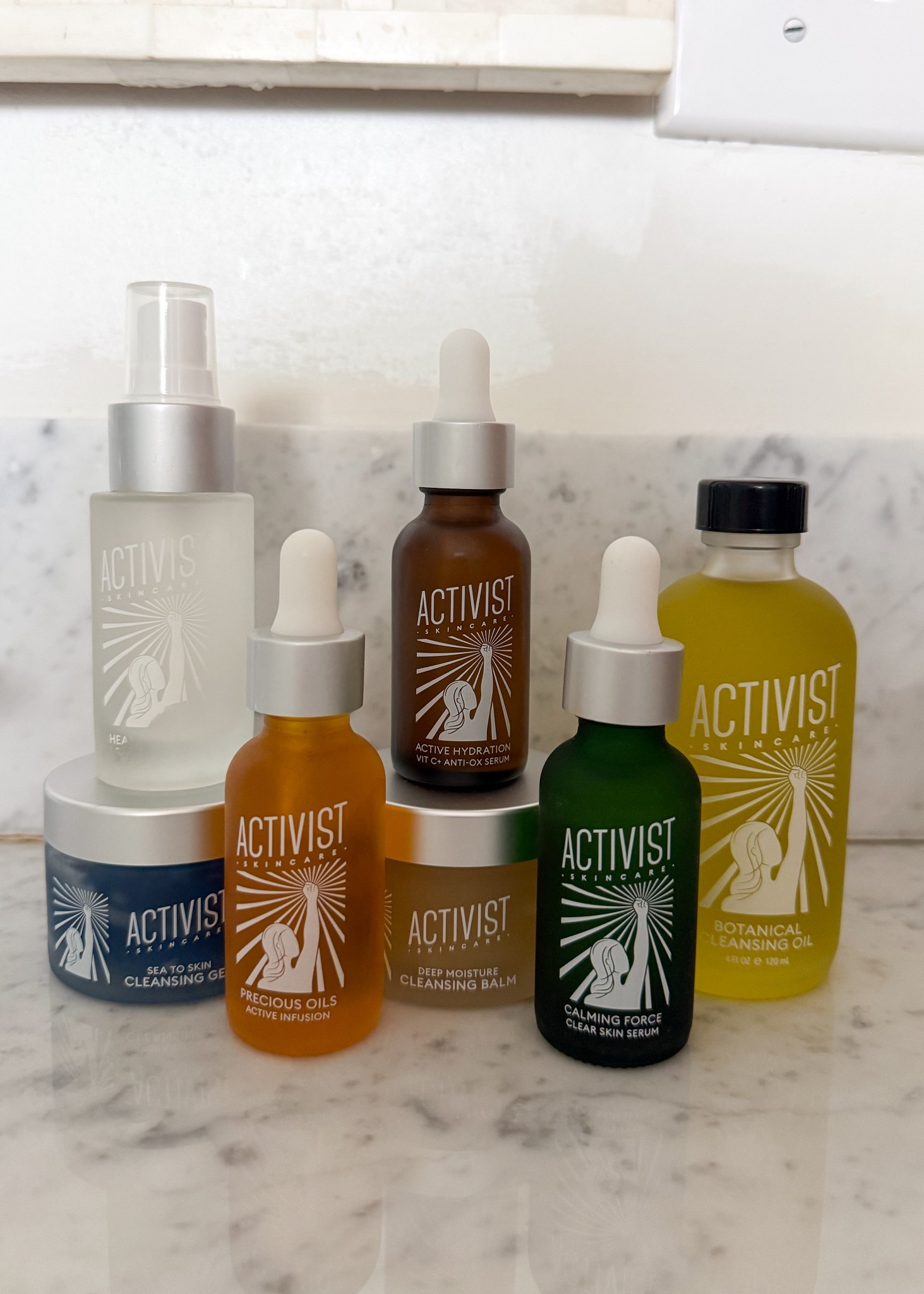 @activistskincare is a new-to-me brand founded by women that is creating sustainable, refillable skincare that is both effective & delightful. I’m starting my morning routine with their Sea to Skin cleansing gel with pink grapefruit & spirulina. It makes my skin feel so clean without drying it out! Next is their healing water toning mist- it’s so refreshing! I’m following up with their Actuve Hydration Vitamin C+ Antioxidant Serum to brighten & hydrate my skin & ending with their Precious Oils Active Infusion to deeply nourish my skin & give me that glowy look. It’s light & silky & feels like such a luxurious way to end my morning skincare routine. You’ll find everything linked in my @shop.ltk 😊#activistskincare #morningskincareroutine #cleanbeauty #sustainableskincare #ad #gifted #LTKWatchNow 

#LTKBeauty #LTKSeasonal #LTKHome