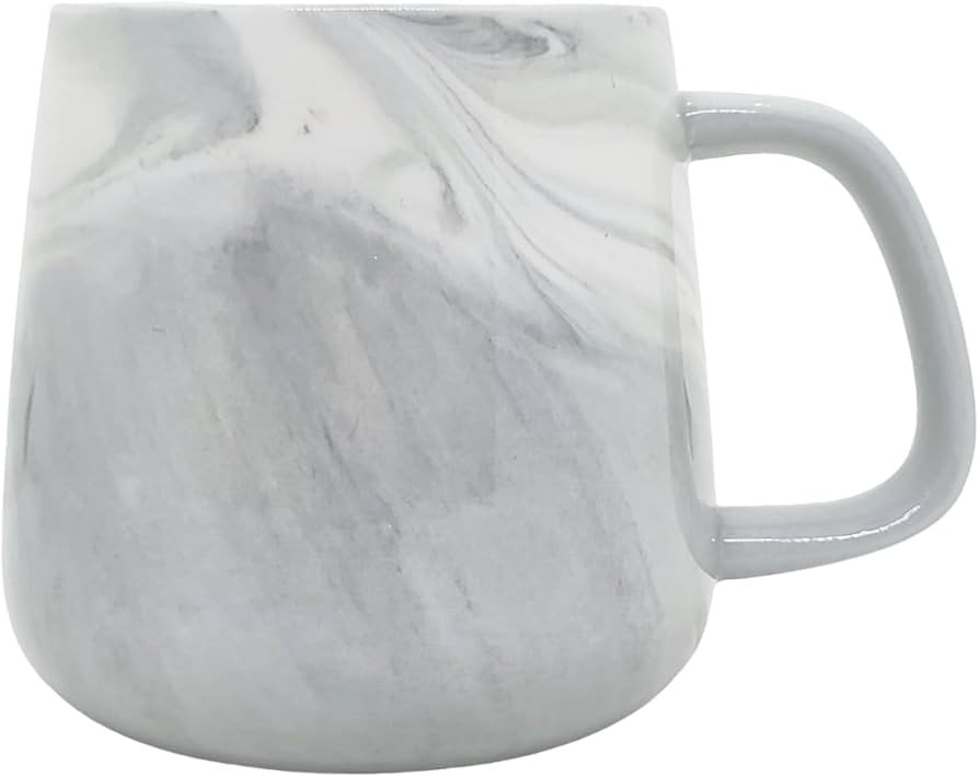 Ceramic Coffee Mug, Gray Marble Pattern Coffee Cups 12 Oz, Aesthetic Stoneware Cups, Coffee Mugs ... | Amazon (US)