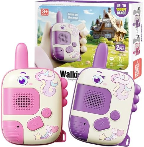 Walkie Talkies Toys for Girls:Unicorn Toys 2 Pack Birthday Gifts for 3 4 5-7 8 Year Old Girls Toy... | Amazon (US)