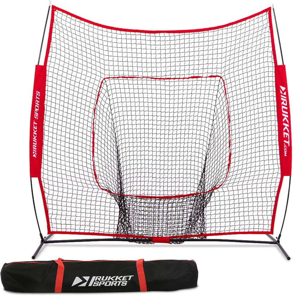 Rukket 7x7 Baseball & Softball Net, Practice Hitting, Pitching, Batting and Catching, Backstop Sc... | Amazon (US)