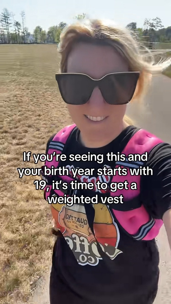 The best workout! I absolutely hate cardio so you won't catch me running but if I throw this vest on for a walk I am sweating just like I went for a run. I also wear it for squats. If you're in the #wedonotcareclub you need a weighted vest!
#millennial #over40 #weightedvest 

#LTKActive #LTKOver40