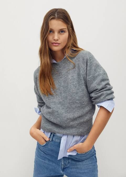 Long raglan sleeve sweater | MANGO (US)