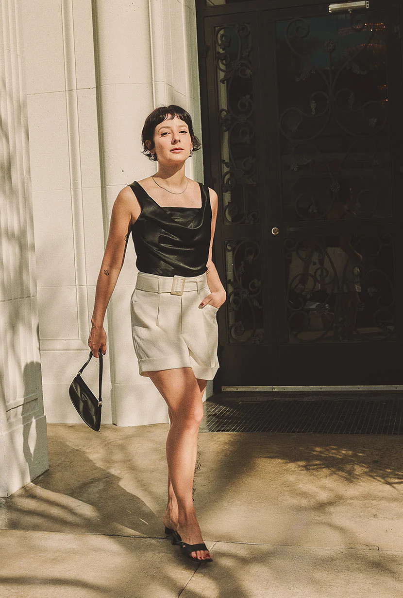 Cooper Shorts - Ivory | Petite Studio NYC