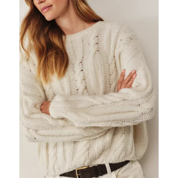 Cable Jumper with Alpaca | The White Company UK & ROW