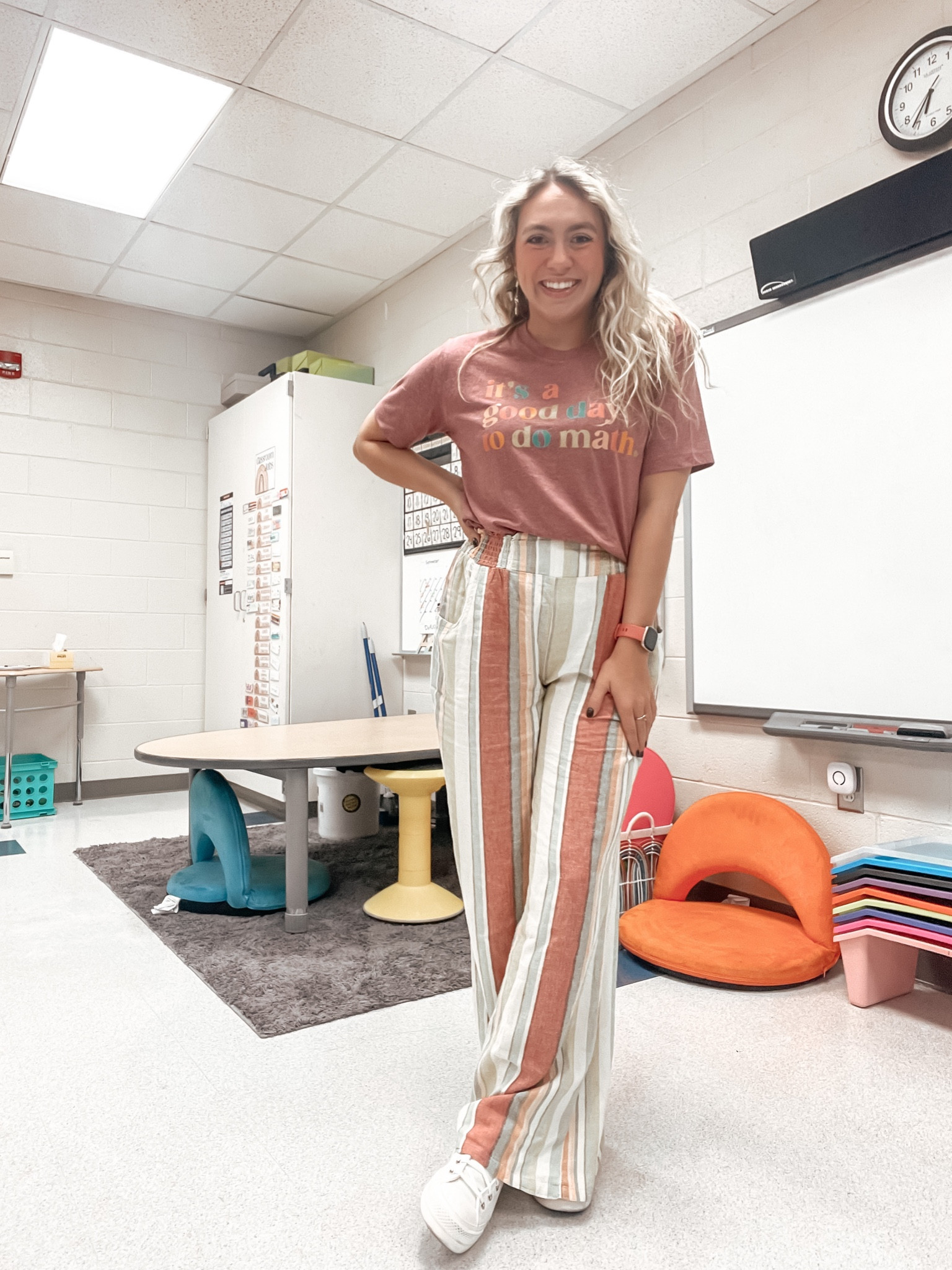 Teacher outfit, teacher style, teacher fashion, math teacher shirt, teacher t-shirt, teacher tee, casual teacher outfit, comfortable teacher outfit, comfortable work pants

#LTKfindsunder50 #LTKfindsunder100 #LTKworkwear