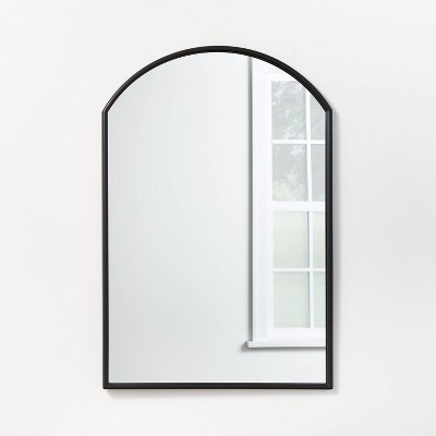 20" x 30" Arched Decorative Wall Mirror with Corners Antique Pewter - Threshold™ designed with Studi | Target