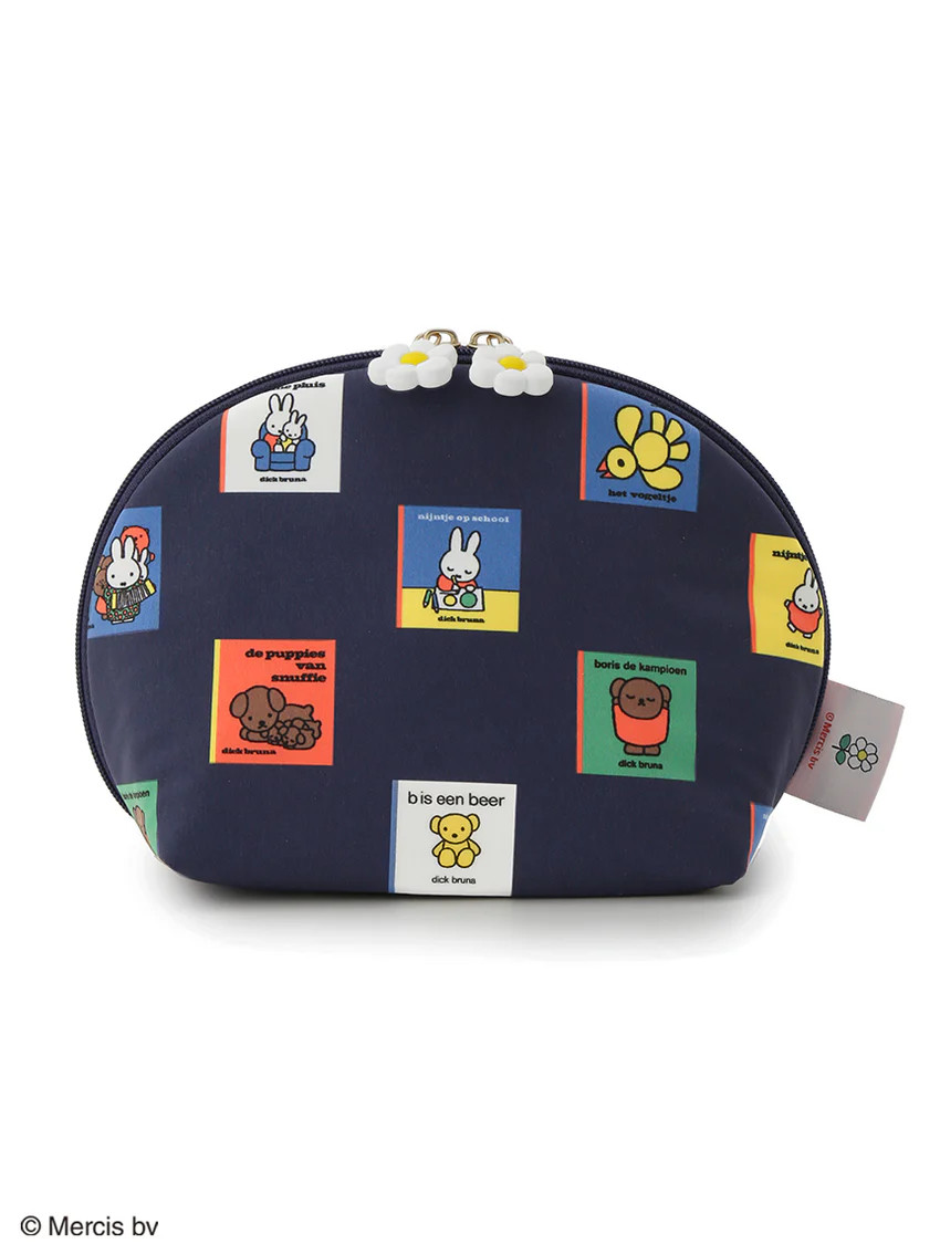 [Dick Bruna] Miffy Books' Motif Flannel Pouch | Gelato Pique