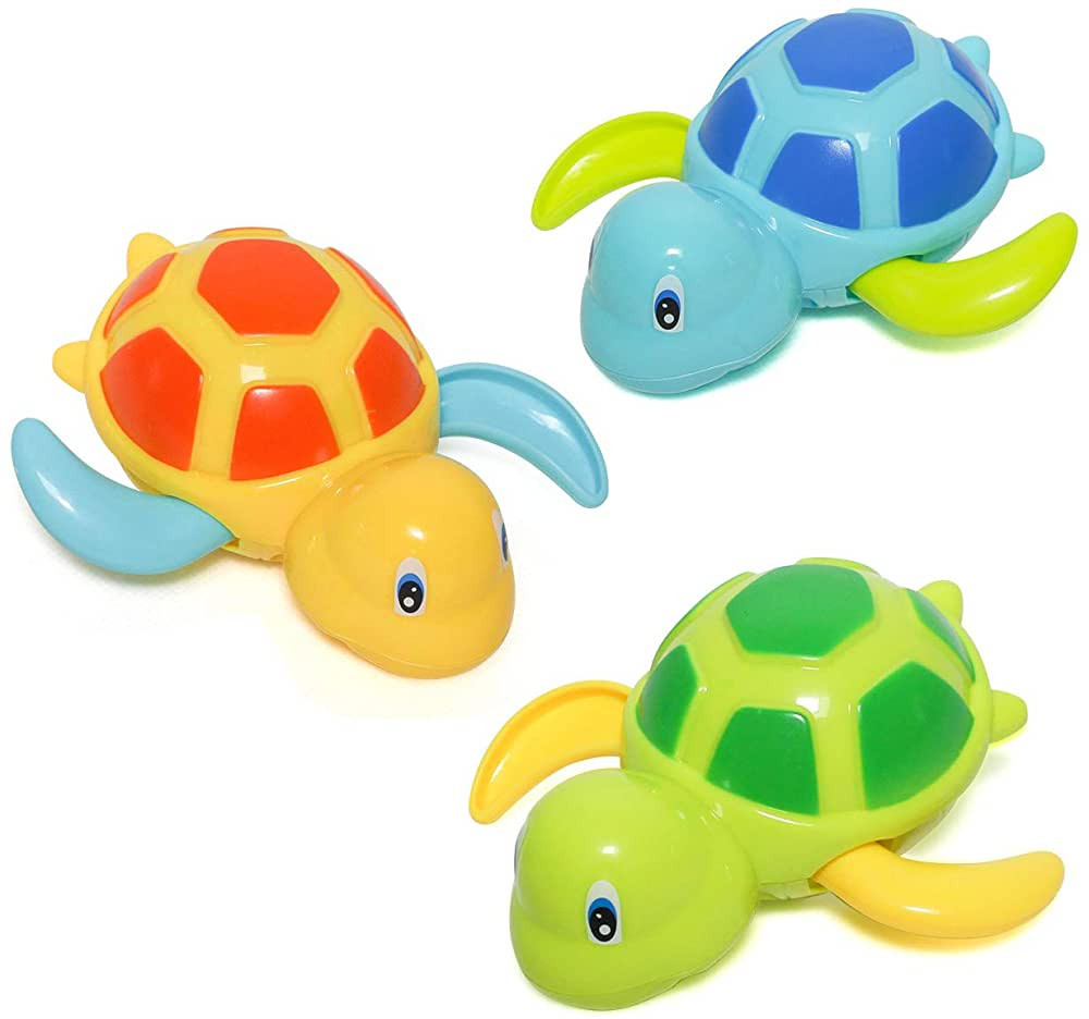 Baby Bath Toy, Swimming Turtle, Floating Wind-up Bathtub Pool Toys Cute Water Play Sets for Kids ... | Amazon (US)