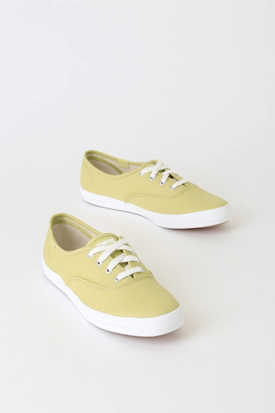 Champion Chartreuse Canvas Sneakers | Lulus