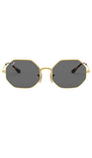 Ray-Ban Hexagon Oval Metal in Dark Grey. | Revolve Clothing (Global)