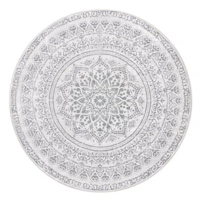 Round Area Rug With Non-Slip Backing，Machine Washable | Wayfair North America