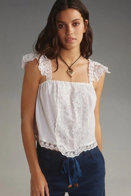 Tiny Daphne Lace Tank | Anthropologie (US)