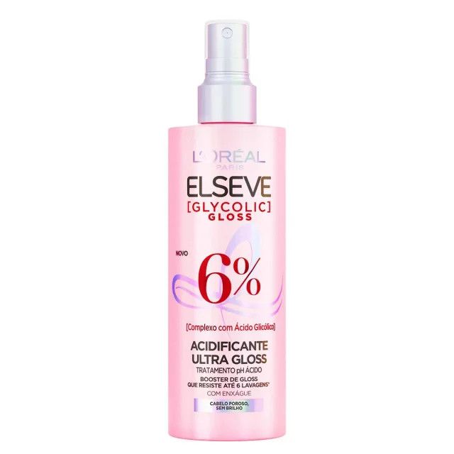 Spray Acidificante Elseve Glycolic Gloss 200ml | Drogasil BR