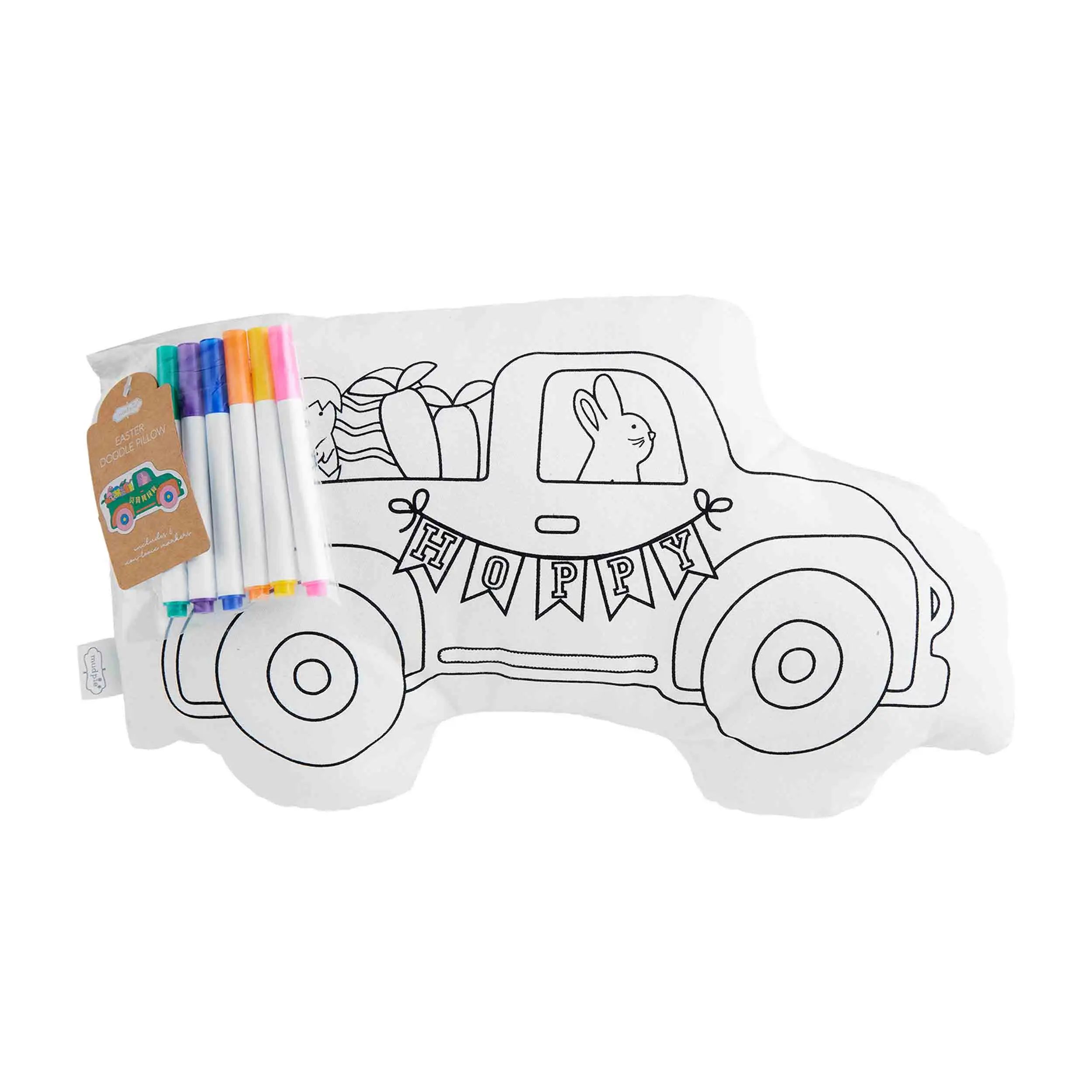 Easter Truck Doodle Pillow Set | Mud Pie | Mud Pie (US)