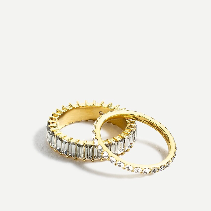 Colorblock ring set | J. Crew US