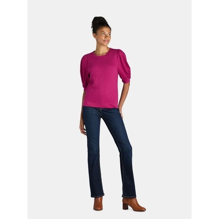 Time and Tru Women's Quilted Top, Sizes XS-XXXL - Walmart.com | Walmart (US)