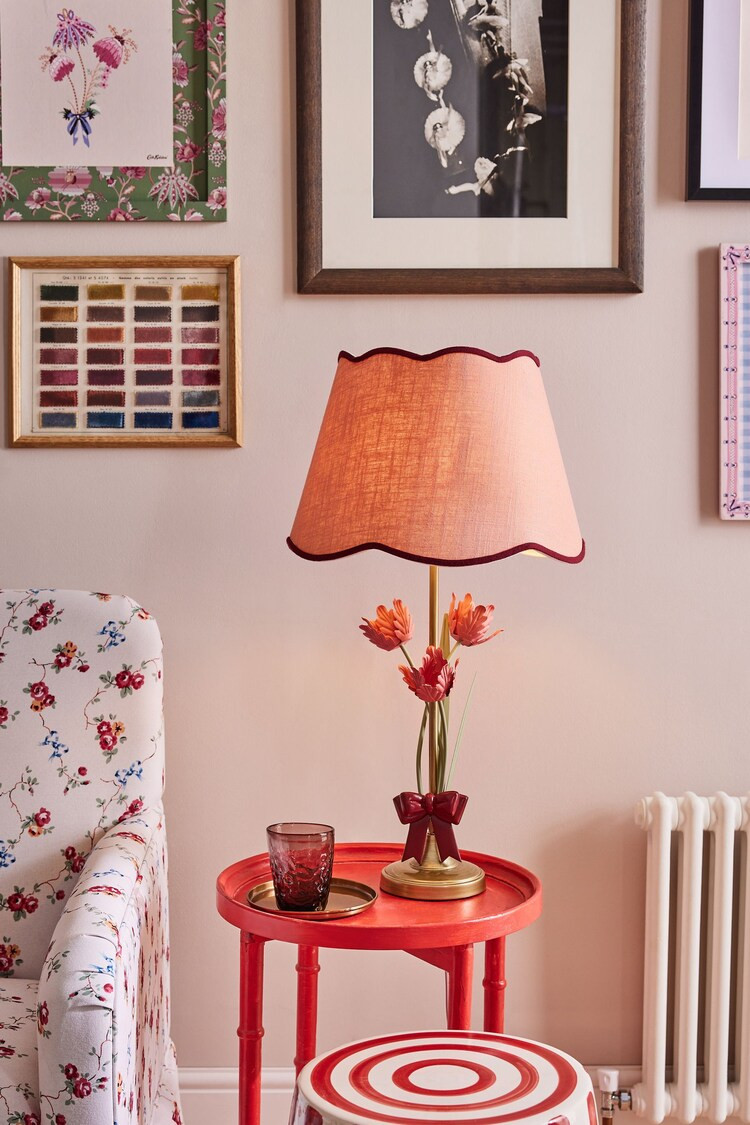 Buy Cath Kidston Pink/Brass Tulip Bunch Table Lamp from the Next UK online shop | Lipsy