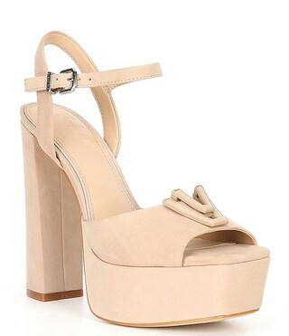 x Venita Aspen Sienna Suede Platform Dress Sandals | Dillard's