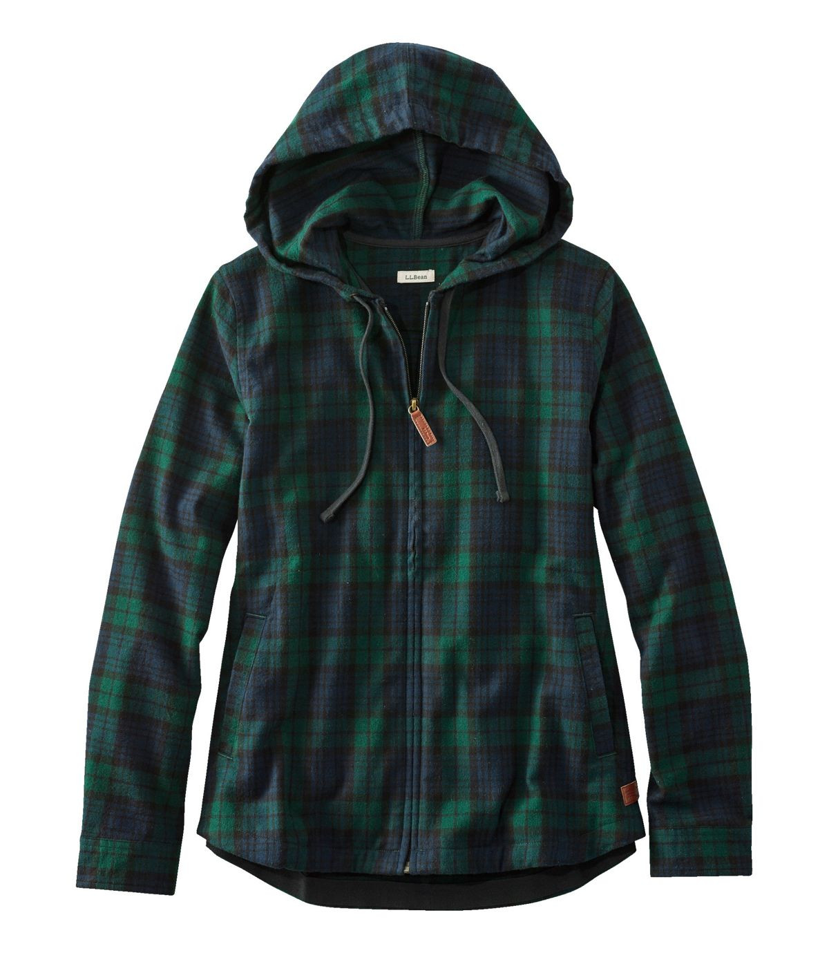 Women's Scotch Plaid Flannel Shirt, Relaxed Zip Hoodie | Flannel Shirts at L.L.Bean | L.L. Bean