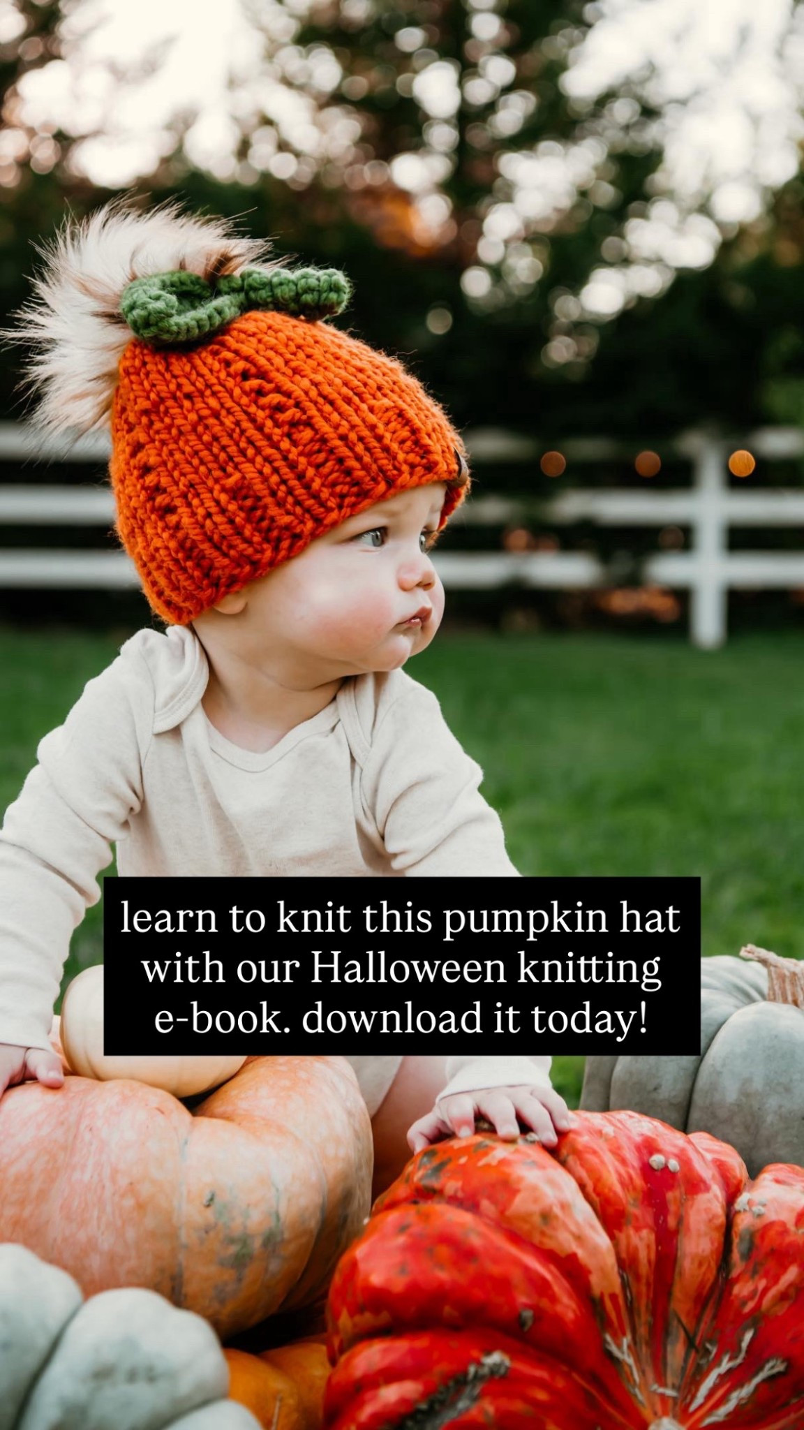 learn to knit this pumpkin hat with our Halloween knitting e-book. download it today!

#LTKSeasonal #LTKHalloween #LTKStyleTip