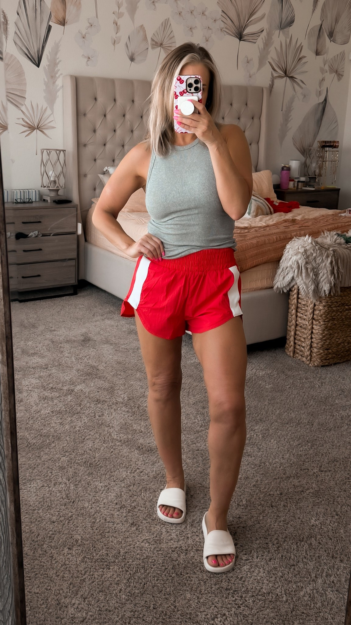 Medium tank. Large shorts.